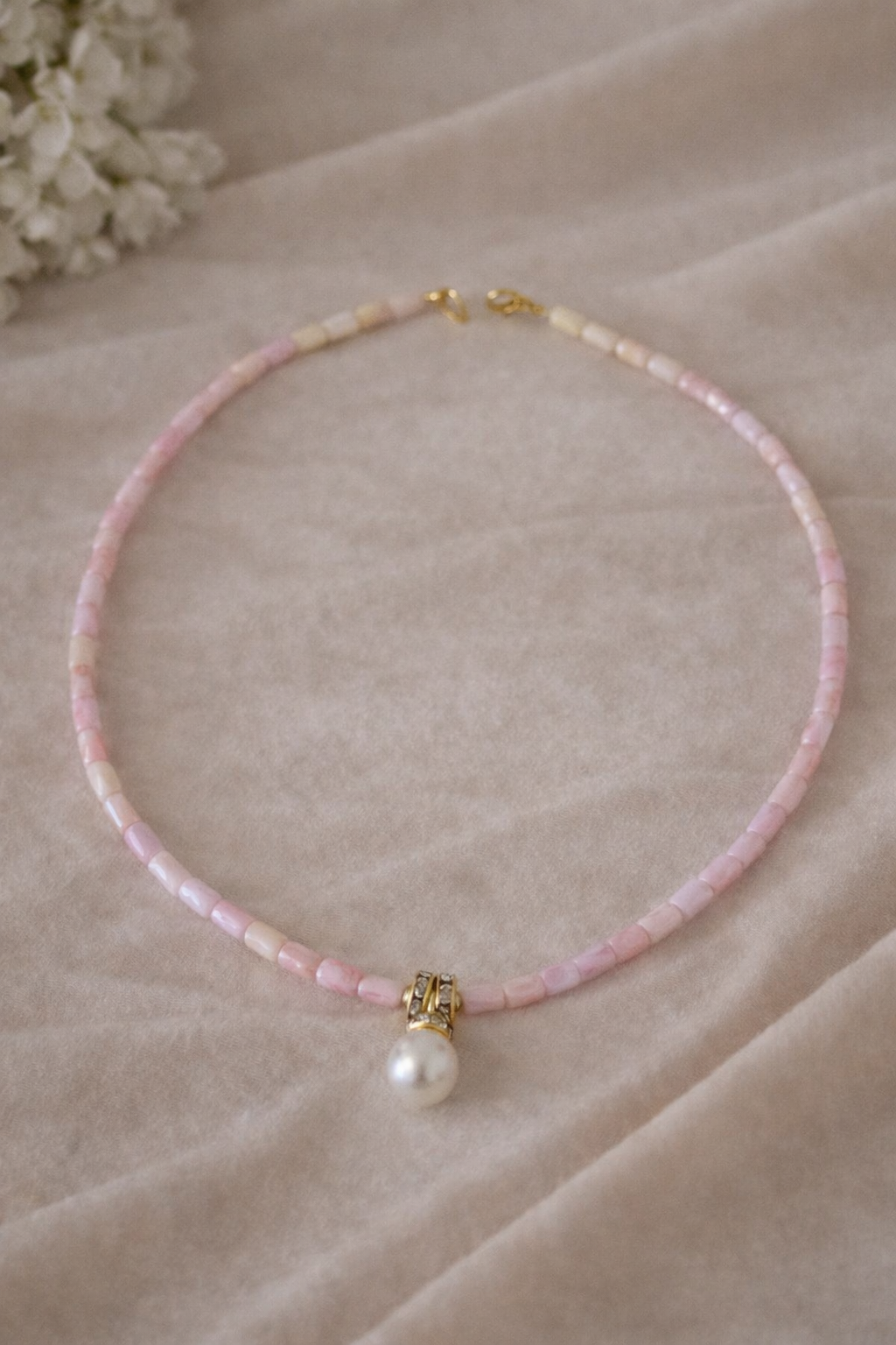 ✨️Handgefertigte Halskette.Elegante Halskette aus feinen.